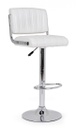 Sgabello bar acciaio ecopelle bianco Barclay cm 46 x 51,5 x 88,5