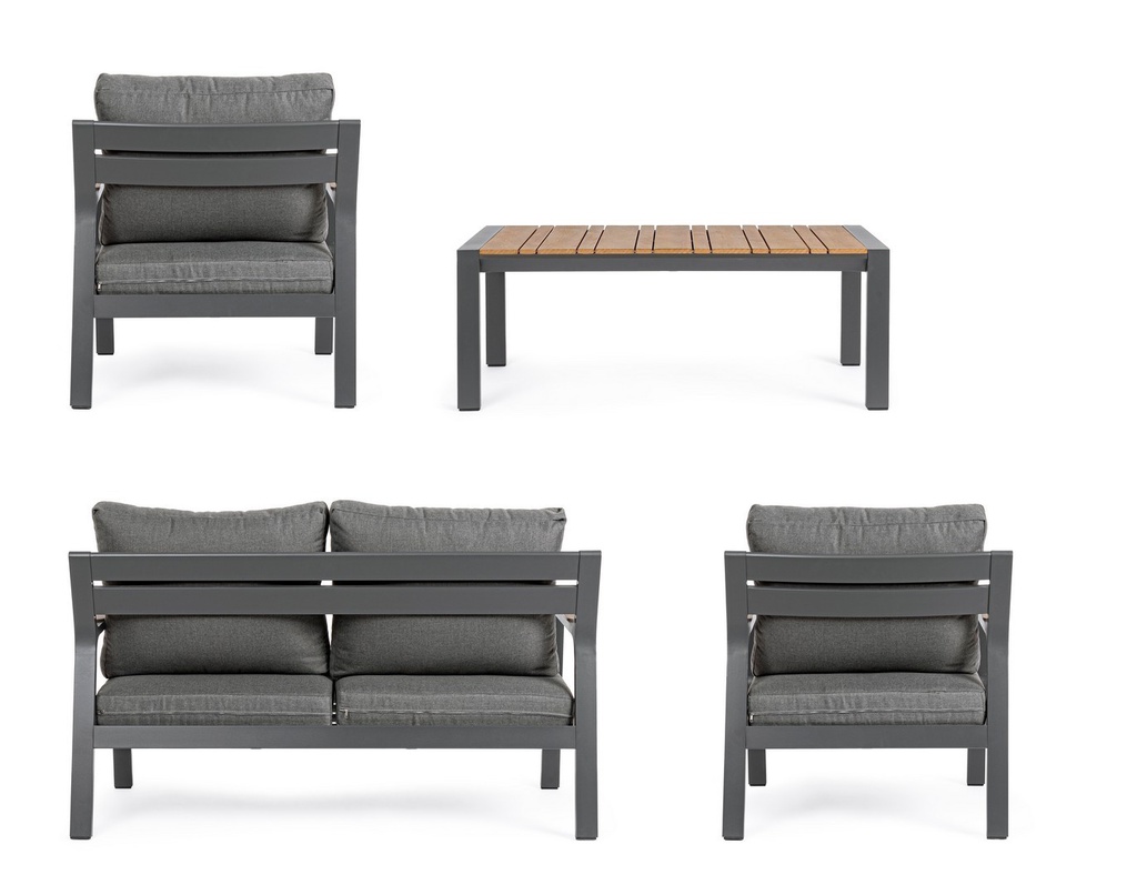 Set salotto giardino Ernst antracite