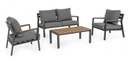 Set salotto giardino Ernst antracite