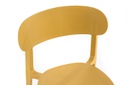 2x Sedia in polipropilene senape 48x52x77,5h cm