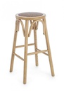 Sgabello bar in legno naturale stile rustico