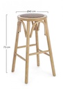 Sgabello bar in legno naturale stile rustico