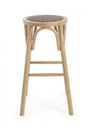 Sgabello bar in legno naturale stile rustico