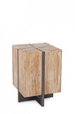 Sgabello legno metallo industriale Garrett 45h cm