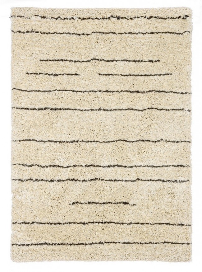 Tappeto Linee Avorio 140x200 in cotone