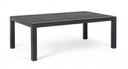Tavolino Kledi in alluminio antracite 120x70x43h cm