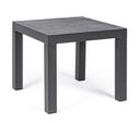Tavolino antracite in alluminio stile industrial cm 50x50
