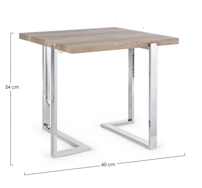 Tavolino in legno stile atmosphere cm 60x60