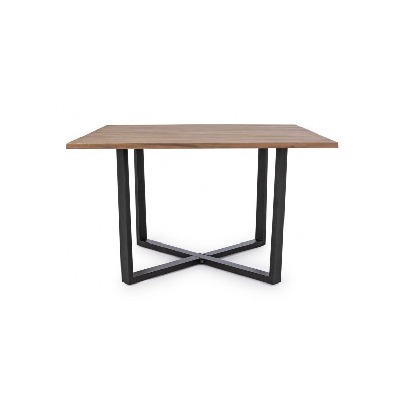 Tavolo Helsinki antracite-naturale 130x130 cm