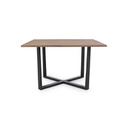 Tavolo Helsinki antracite-naturale 130x130 cm