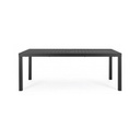 Tavolo HILDE per esterno in alluminio Antracite Allungabile 200-300x100x h75 cm