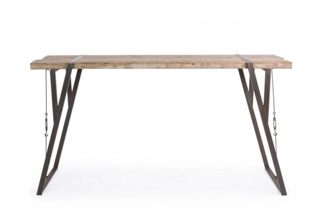Tavolo bar stile industrial Blocks 200x54 cm