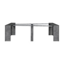 Tavolo consolle allungabile Cemento BAKU 78x54-252x h78 cm