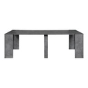 Tavolo consolle allungabile Cemento BAKU 78x54-252x h78 cm