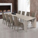 Tavolo consolle con 5 allunghe finitura olmo 90x48xh.76 cm