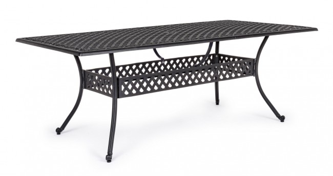 Tavolo da esterno Ivrea rettangolare antracite cm 107 x 213