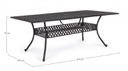 Tavolo da esterno Ivrea rettangolare antracite cm 107 x 213