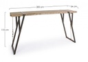 Tavolo bar stile industrial Blocks 200x54 cm