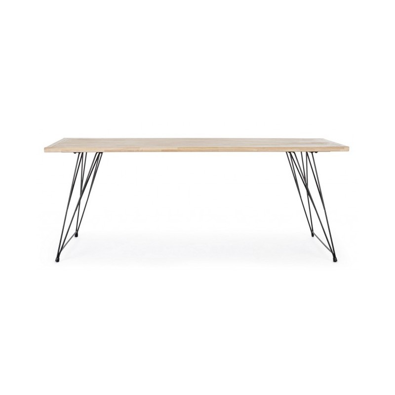 Tavolo design industrial in legno DISTRICT 200x90x h76 cm
