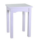 Tavolo esposizione legno nantes bianco rettangolare cm 114x46h100