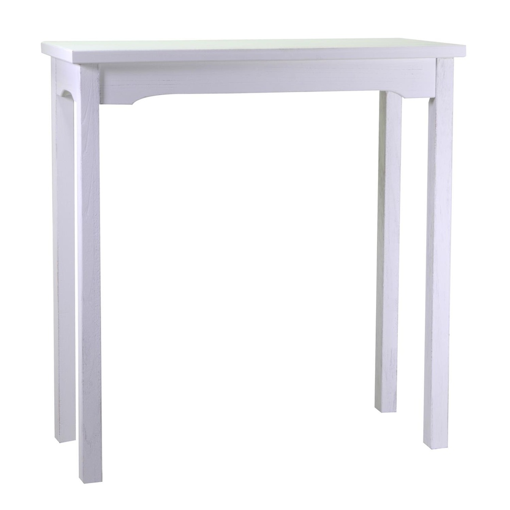 Tavolo esposizione legno nantes bianco rettangolare cm 114x46h100