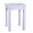 Tavolo esposizione legno nantes bianco rettangolare cm 114x46h100