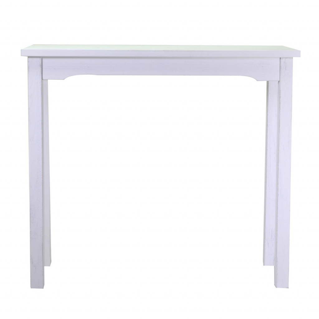 Tavolo esposizione legno nantes bianco rettangolare cm 114x46h120