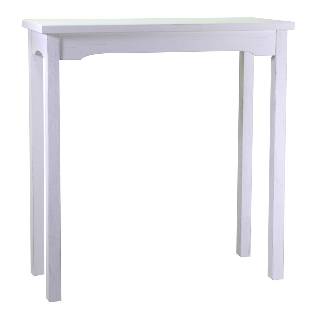 Tavolo esposizione legno nantes bianco rettangolare cm 114x46h120