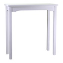 Tavolo esposizione legno nantes bianco rettangolare cm 114x46h120