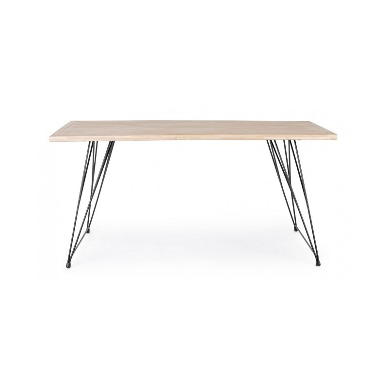 Tavolo design industrial in legno DISTRICT 160x90x h76 cm