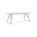 Tavolo design industrial in legno DISTRICT 200x90x h76 cm