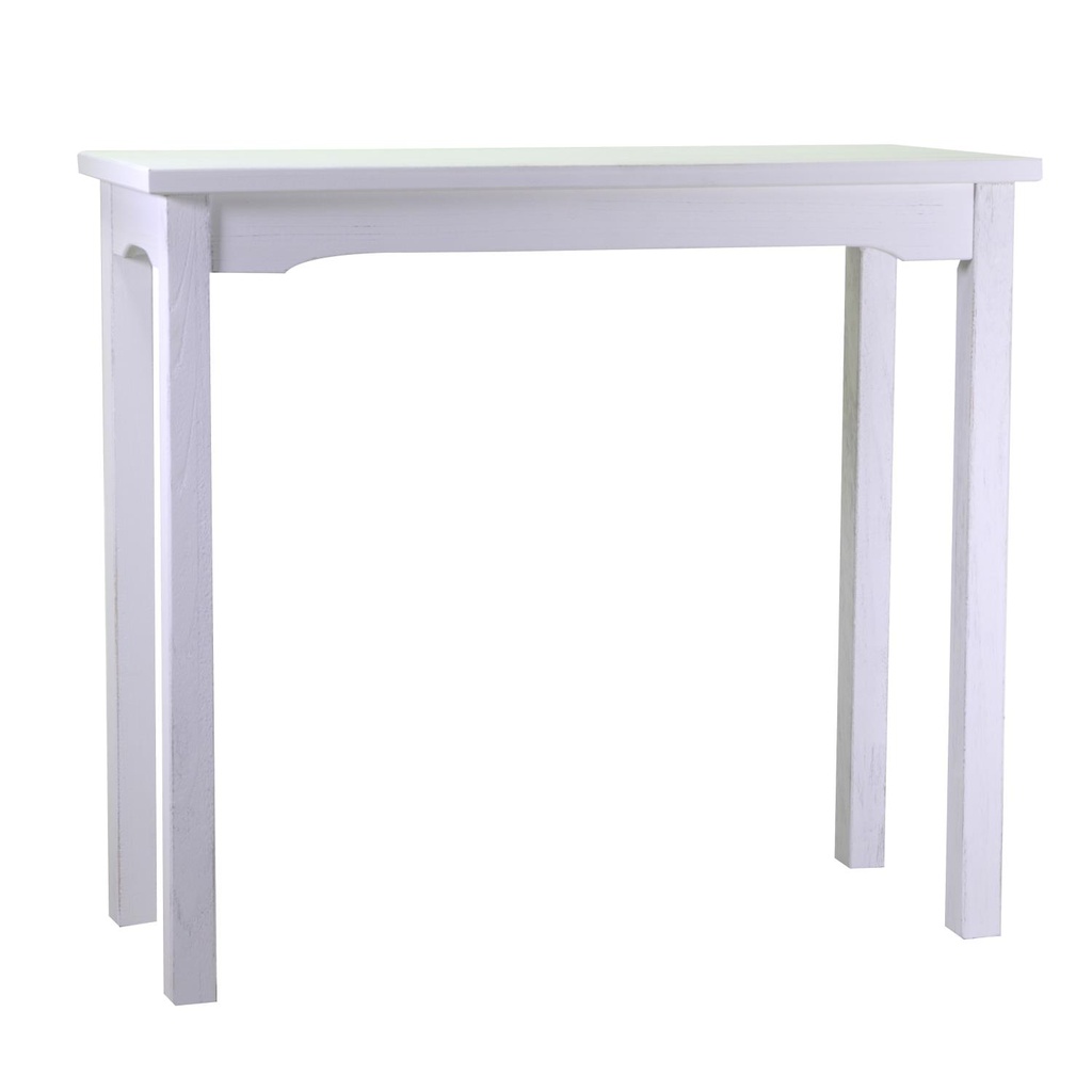 Tavolo esposizione legno nantes bianco rettangolare cm 114x46h120