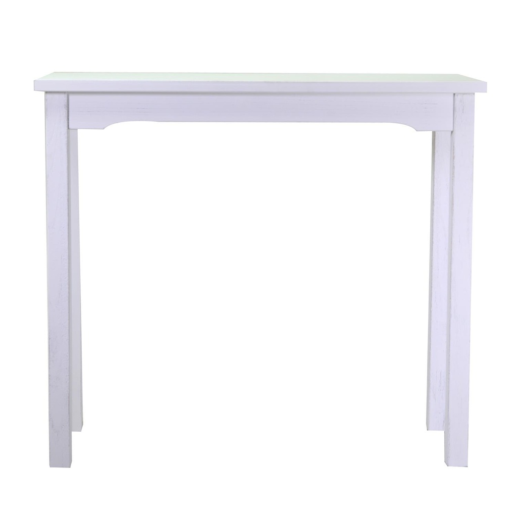 Tavolo esposizione legno nantes bianco rettangolare cm 114x46h120