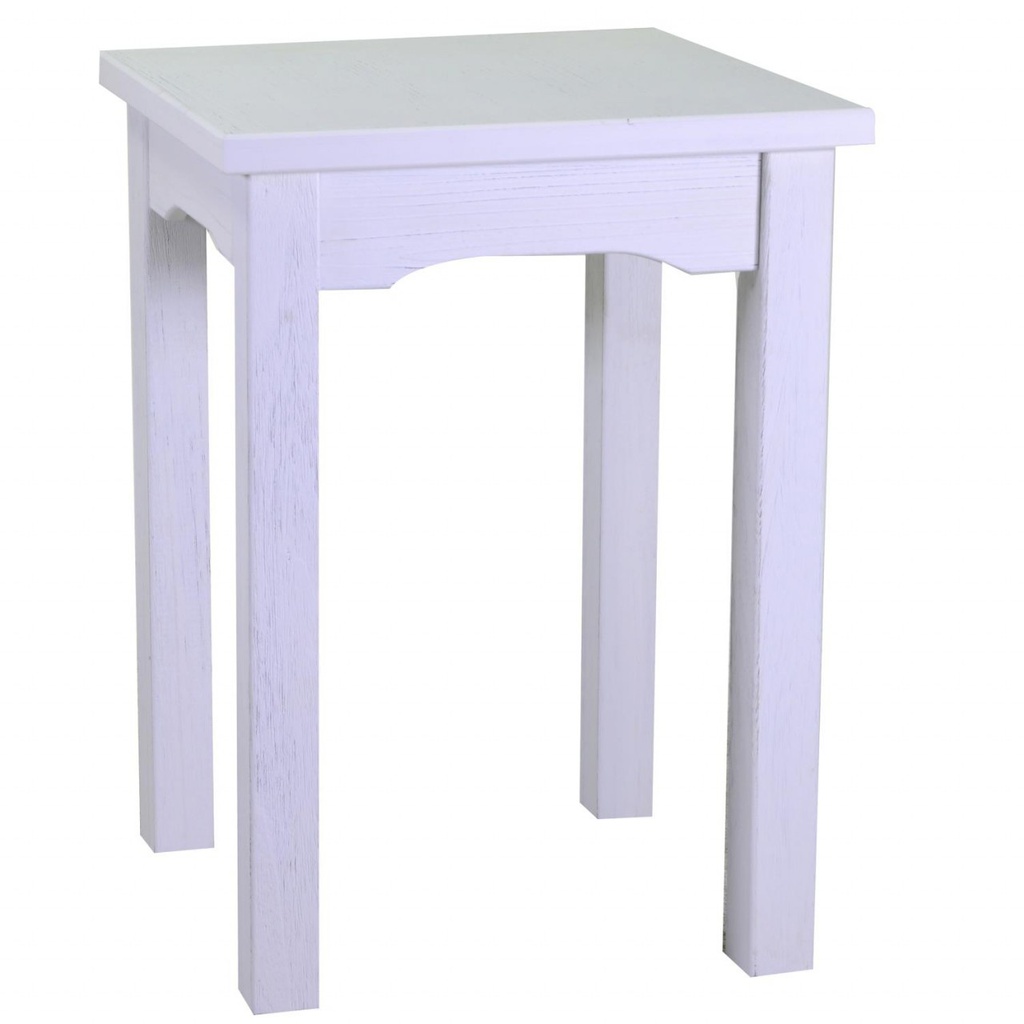 Tavolo esposizione legno nantes bianco rettangolare cm 154x46h100