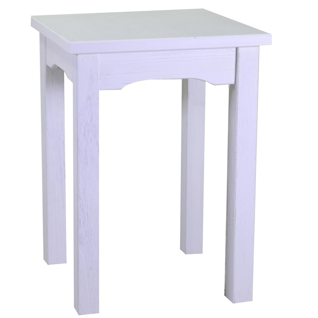 Tavolo esposizione legno nantes bianco rettangolare cm 154x46h100