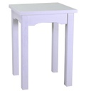 Tavolo esposizione legno nantes bianco rettangolare cm 154x46h100