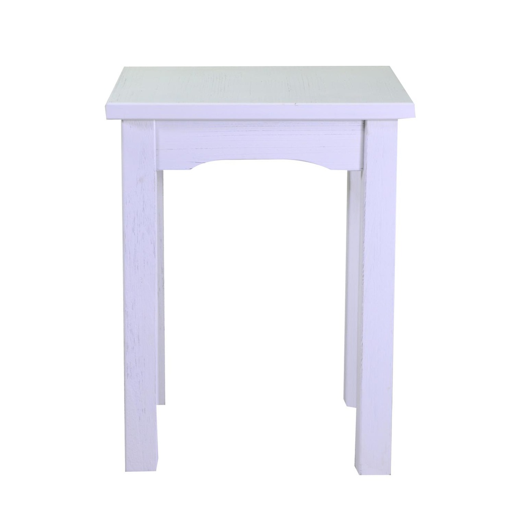 Tavolo esposizione legno nantes bianco rettangolare cm 154x46h100