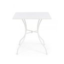 Tavolo in acciaio Kelsie bianco 70x70 cm