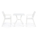 Tavolo in acciaio Kelsie bianco 70x70 cm