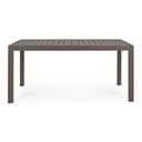 Tavolo per esterno allungabile in alluminio Caffè HILDE YK14 160-240x90x h75 cm