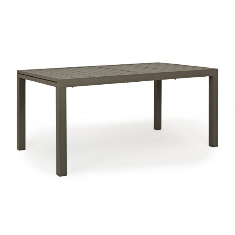 Tavolo per esterno allungabile in alluminio Caffè HILDE YK14 160-240x90x h75 cm