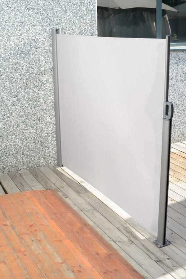 Tenda laterale Bianca in alluminio Antracite 300x140 cm