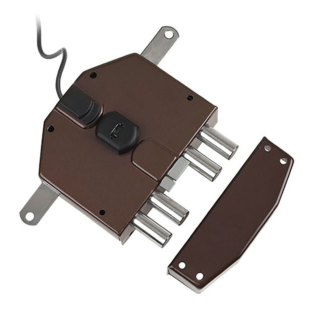  Serratura Elettrica Da Applicare Triplice Art. 6823 Dx - Cilindro 80 Mm Yale