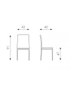 2x Sedia in similpelle - Flag 