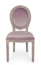 2x Sedia woodrose in legno imbottito stile classico