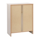 Armadio multiuso basso due ante Olmo Chiaro 62x34x h80 cm