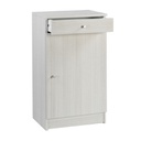 Armadio multiuso basso un anta un cassetto Eucalipto 46x34x h80 cm