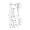 (2c) Mobile ingresso Chester bianco  90x36xh.180 cm(CHESTERBI)