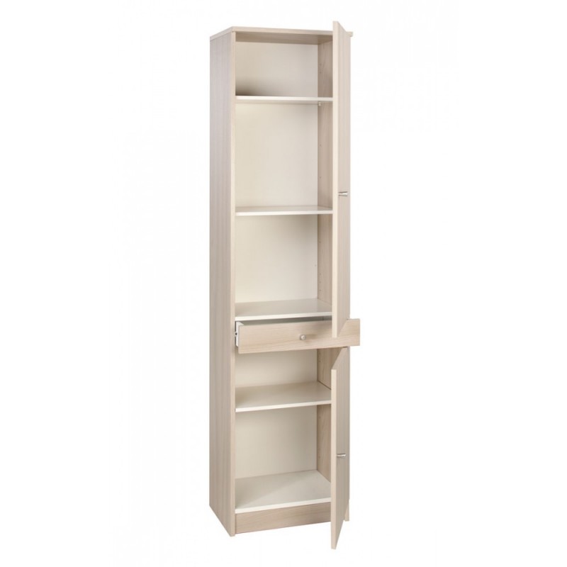 Armadio multiuso due ante un cassetto Eucalipto 46x34x h183 cm