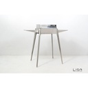 Barbecue Etna mini Acciaio giardino terrazzo cm 102 x 55 x 85 h